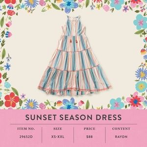 Matilda Jane Sunset seasons Dress - large NWT